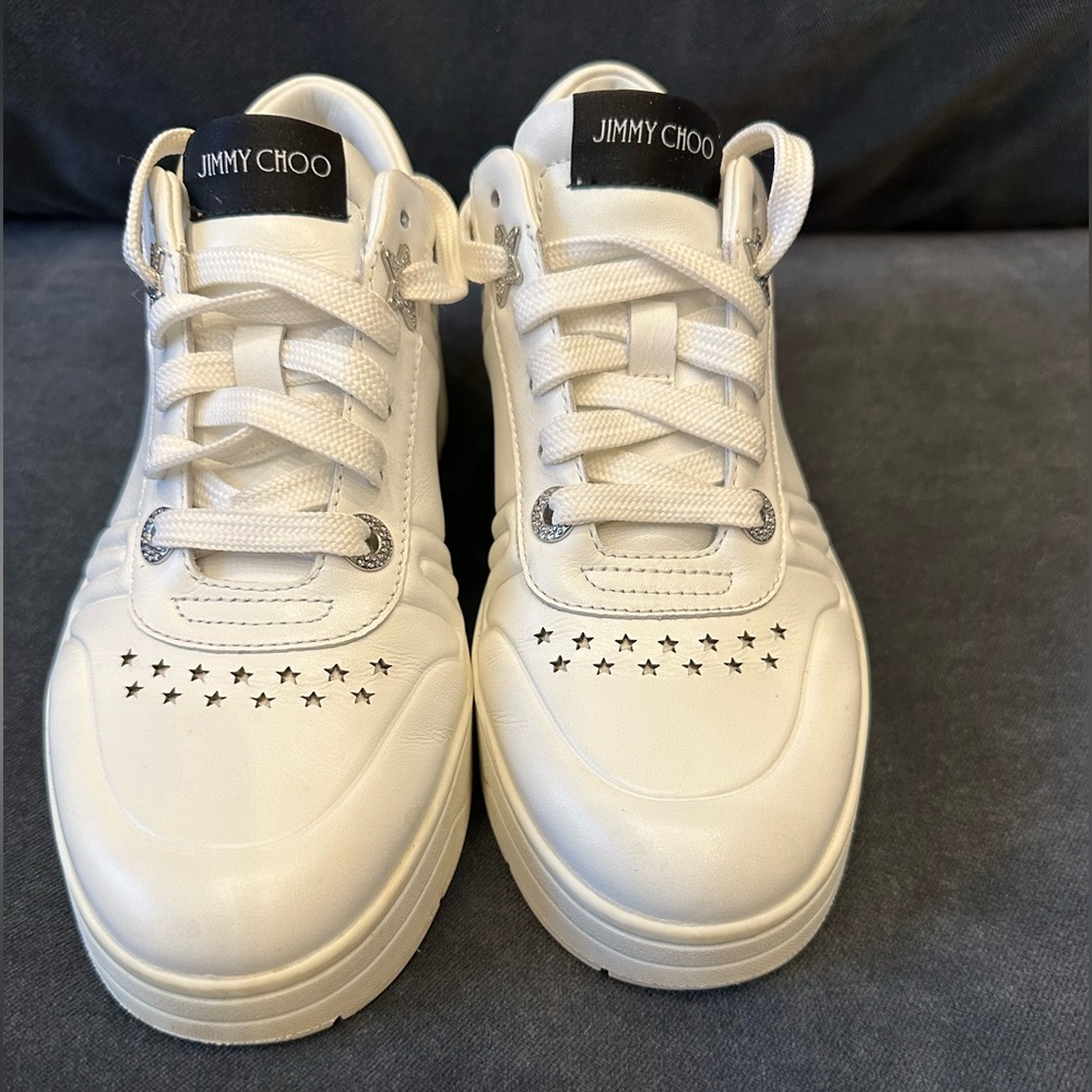 White Jimmy Choo sneakers size 36 1/2